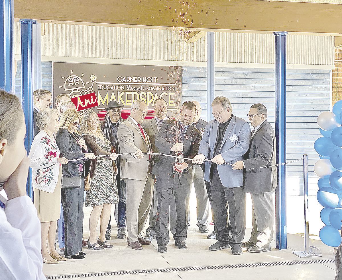 Not exactly a ribbon cutting/